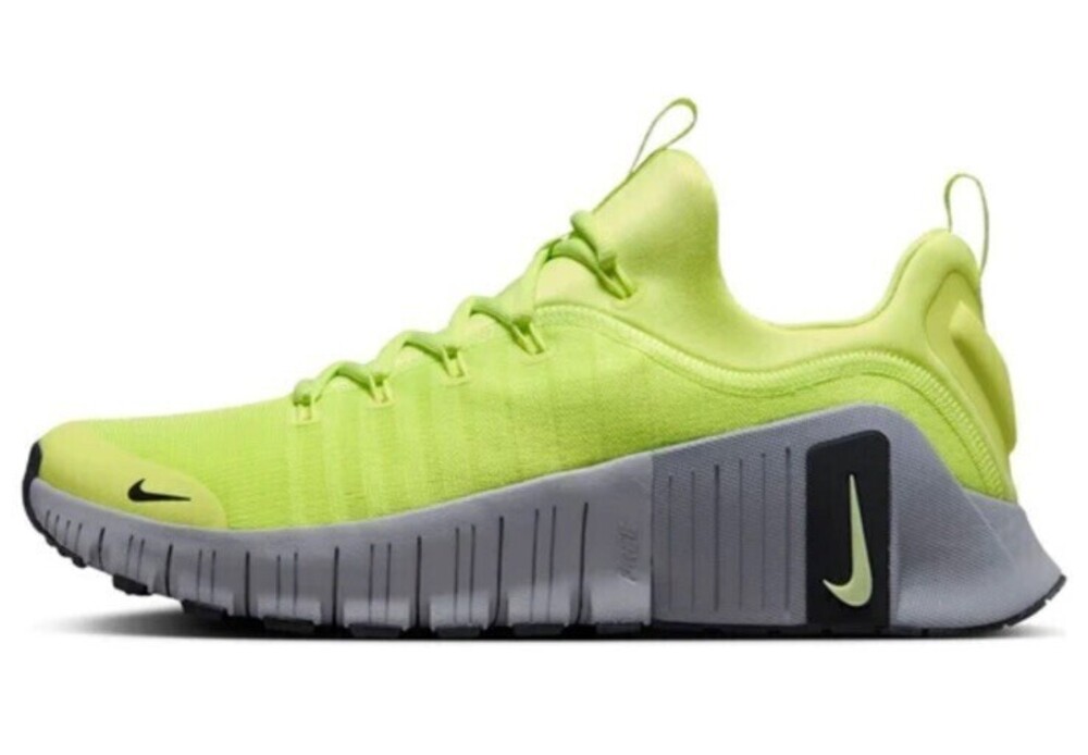 Size 11.5 Nike Free Metcon 6 Volt Lemon Twist Grey Shoes FJ7127 700 Men's